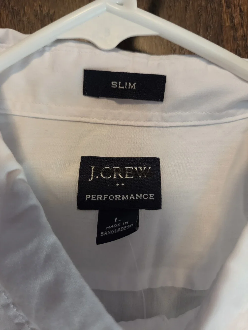 J Crew Performance Men’s White Short-Sleeve Button-Down Shirt with Chest Pocket